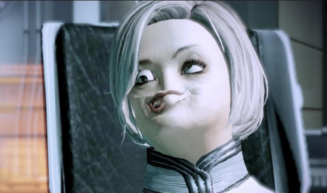 Глючит лицо персонажа Mass Effect Andromeda.